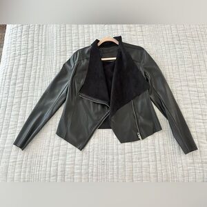 BlankNYC Vegan Leather Zip Up Jacket